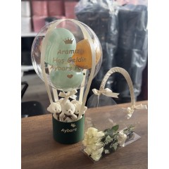 2’li set Anne Bebek Çanta Balon Kutusu ve Anne Çantası