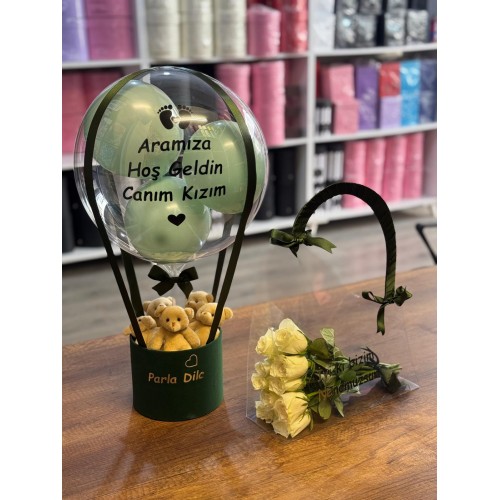 Anne,Bebek 2'li set (Çanta,Balon)