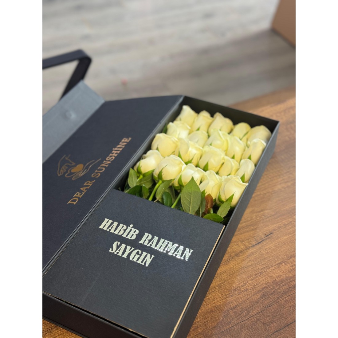 Kişiye Özel Premium Kutu Gül