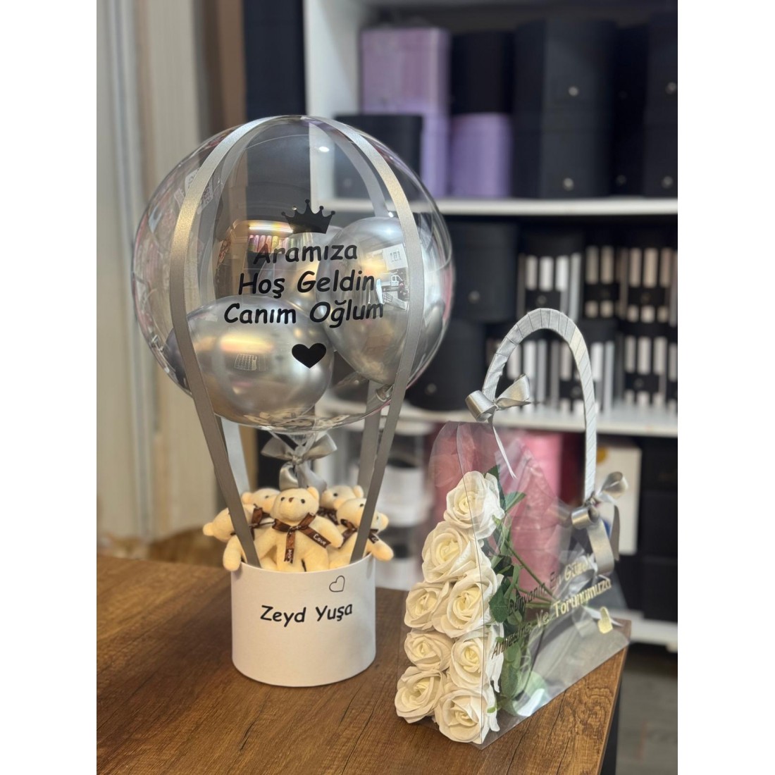 Aramıza Hoş Geldin Bebek Balon Kutusu