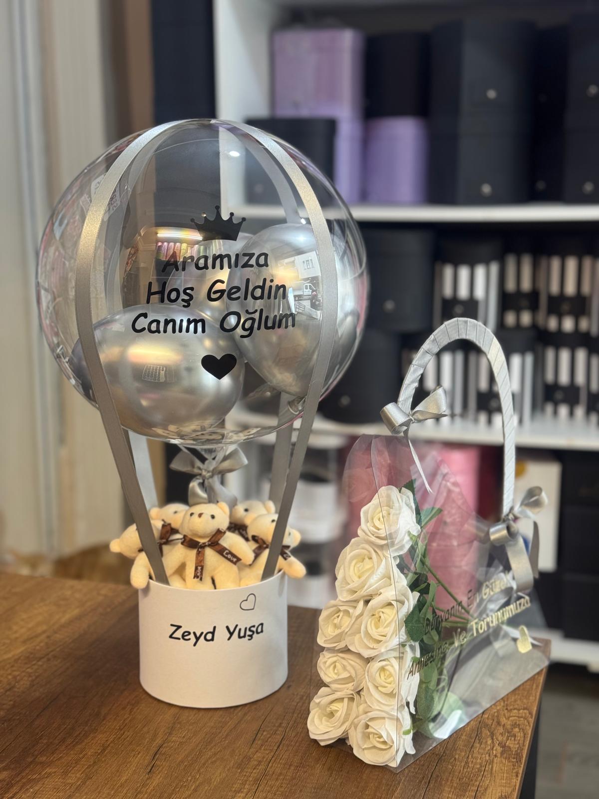 Aramıza Hoş Geldin Bebek Balon Kutusu