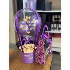 .Kadınlar Günü Balon ve Çanta Set