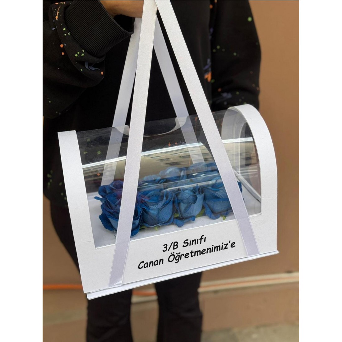 Kişiye Özel Lüks Yapay Gül Çanta