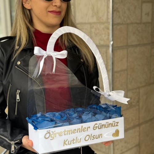 Kutulu Çanta Gül Kişiye Özel