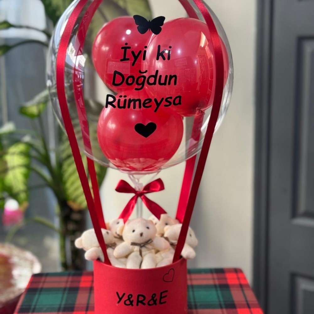 .Kadınlar Günü Balon Kutusu 