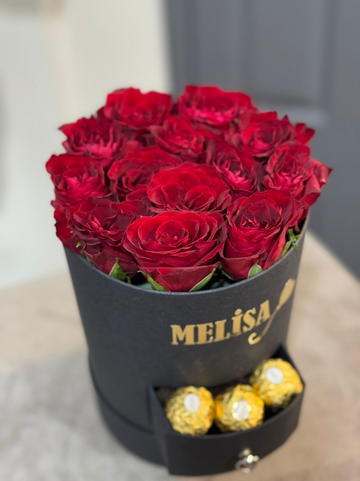 Çekmeceli Gül Kutusu Kişiye Özel 