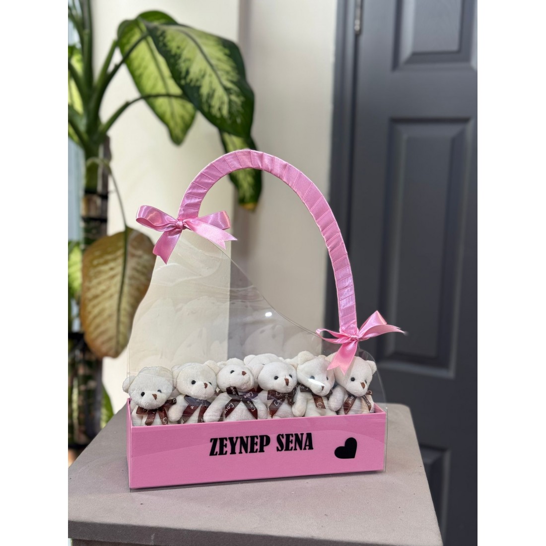 Ayıcıklı Çanta Kutulu Kişiye Özel