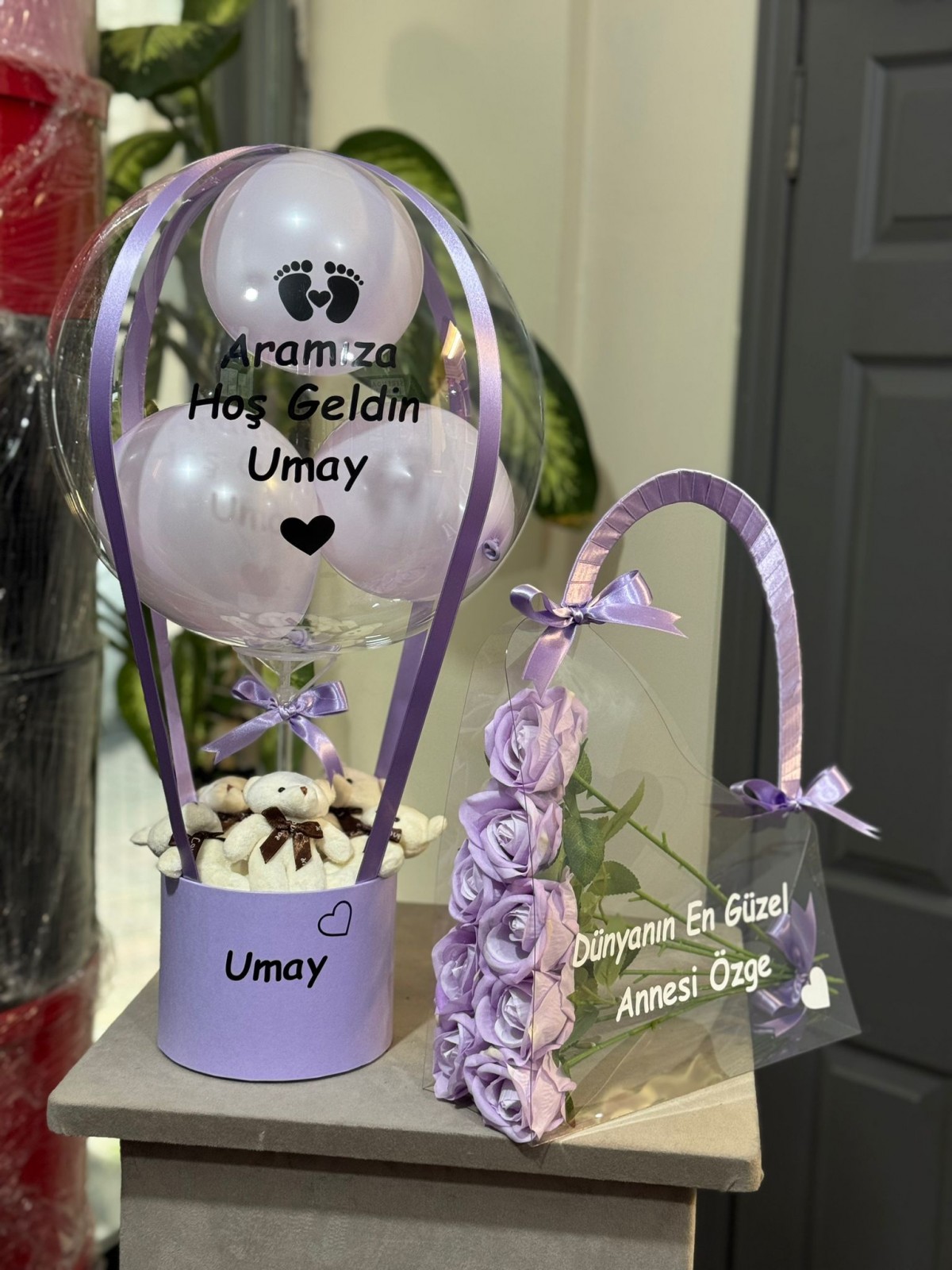 Hoş Geldin Bebek Balon Kutusu 2'li set