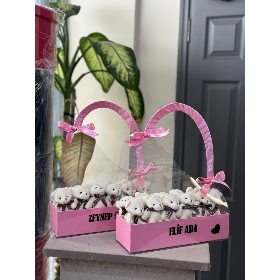 Ayıcıklı Çanta Kutulu Kişiye Özel