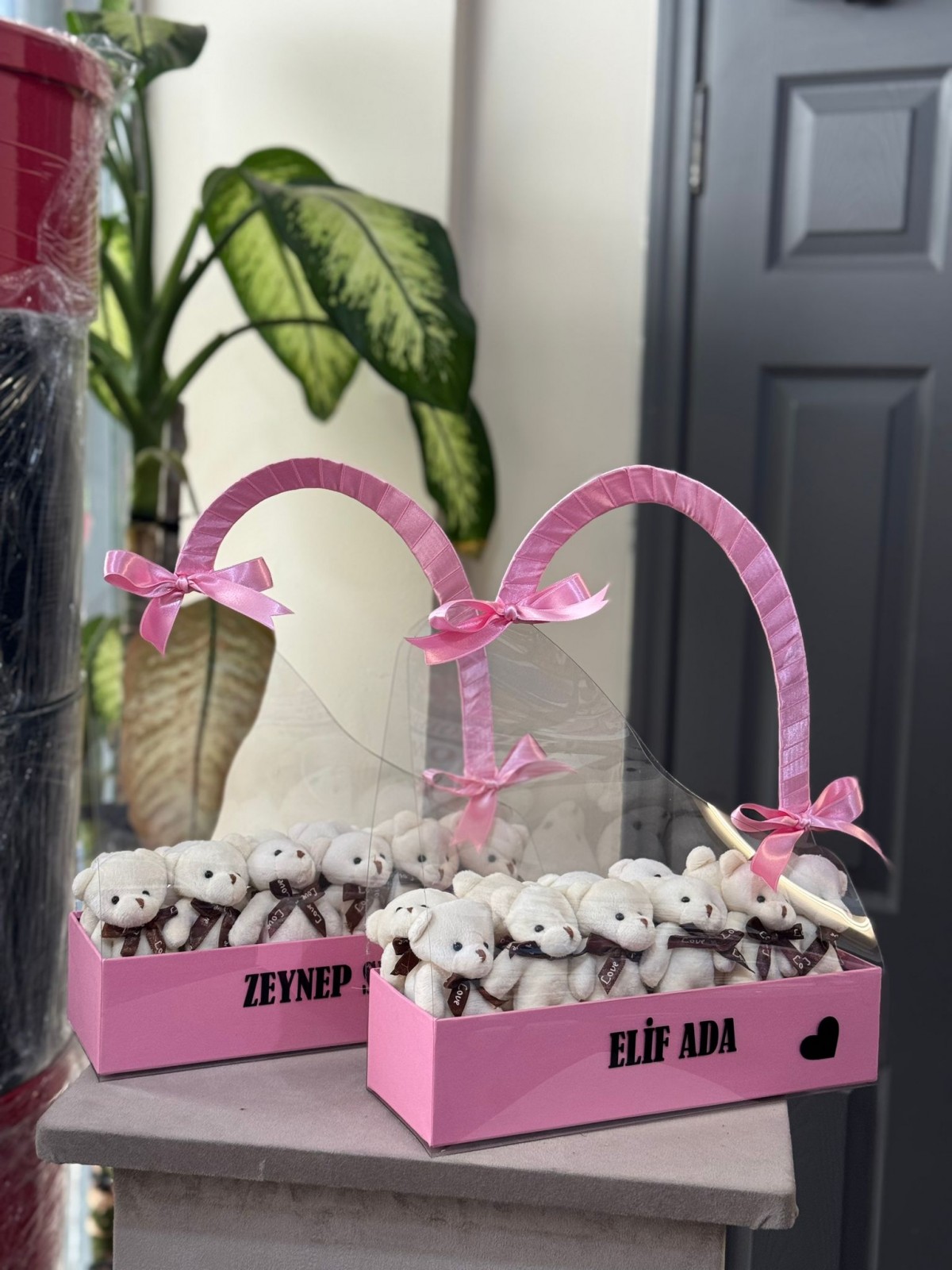 Ayıcıklı Çanta Kutulu Kişiye Özel