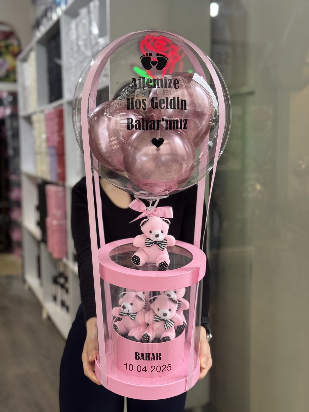 Lüks Asetat Balon Kutusu